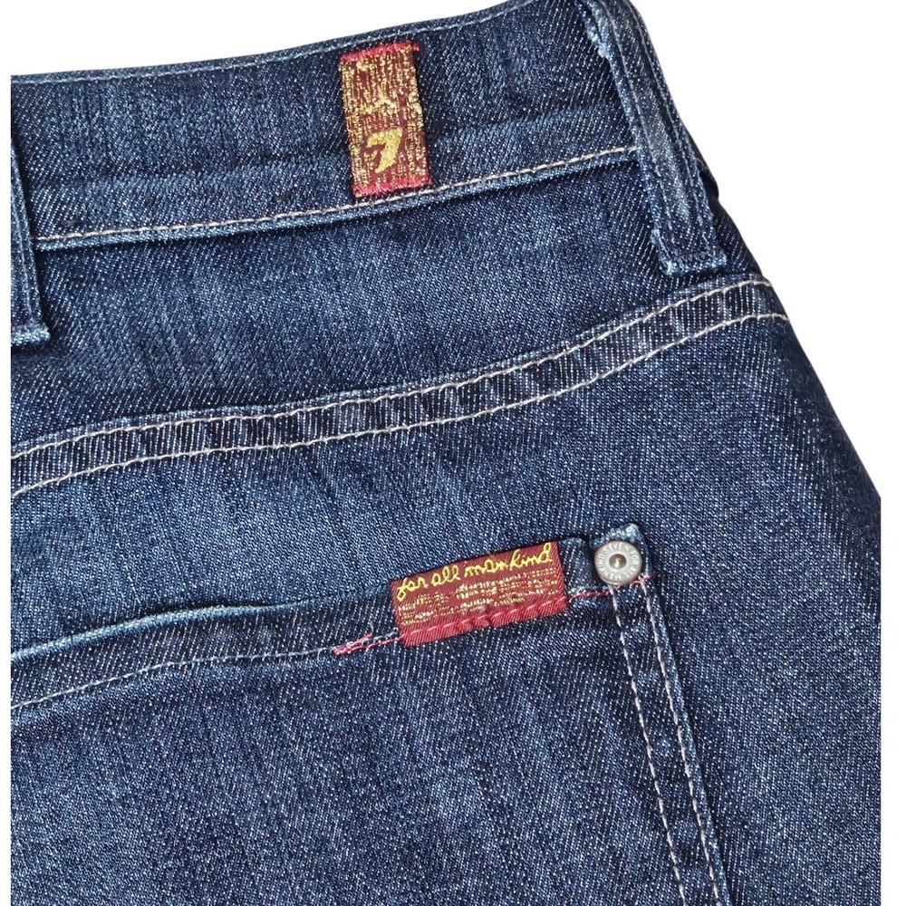 7 For All Mankind Austyn Relaxed Straight Baggy Jeans Dark Wash Mens USA